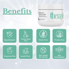 Hands applying Theraplex Emollient Cream for quick absorption and comfort
