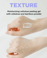 THESAEM Bamboo powder exfoliant granules closeup suggests natural texture for refined skin.