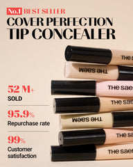 THESAEM Cover Perfection Concealer shade 1.5 Natural Beige swatch for brightening and even tone.