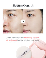 THESAEM Saemmul Perfect Pore Pink Pact close-up texture highlights ultra-fine powder