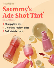 THESAEM Saemmy's Ade Shot Tint 05 Rose Hibiscus swatch adds a luminous rose lift.