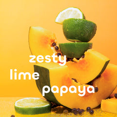 The Seaweed Bath Co. Lime Papaya with shea butter supports soft, supple skin.