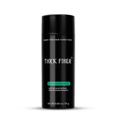 Thick Fiber 25g gray bottle helps conceal thinning areas naturally.