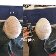 Shake before use to activate THICK FIBER keratin fibers