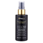 ThickTails hair growth serum bottle close-up supporting daily scalp care for fuller roots.