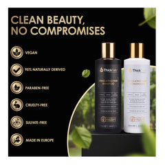ThickTails shampoo lather in hand demonstrating gentle daily cleansing.