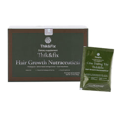 Thik&Fix bottle for hair growth supports potential fuller hair with daily use.