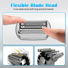THORIFLY Series 9 94M replacement head close up blades durable build for lasting performance.