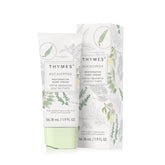 Thymes Restorative Hand Cream tube closeup showing compact, travel-ready packaging for on-the-go hydration.