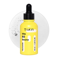 TIAM Vita B3 Source Serum bottle ready for routine to support even skin tone
