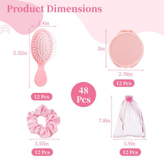 Tideme pink organza bags for chic, portable party favors