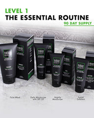 Tiege Hanley AM Moisturizer with SPF 20 protects and hydrates daily.