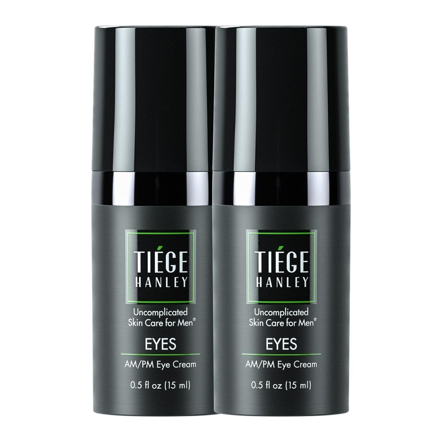 Tiege Hanley EYES eye cream tube packaging for quick daily care.