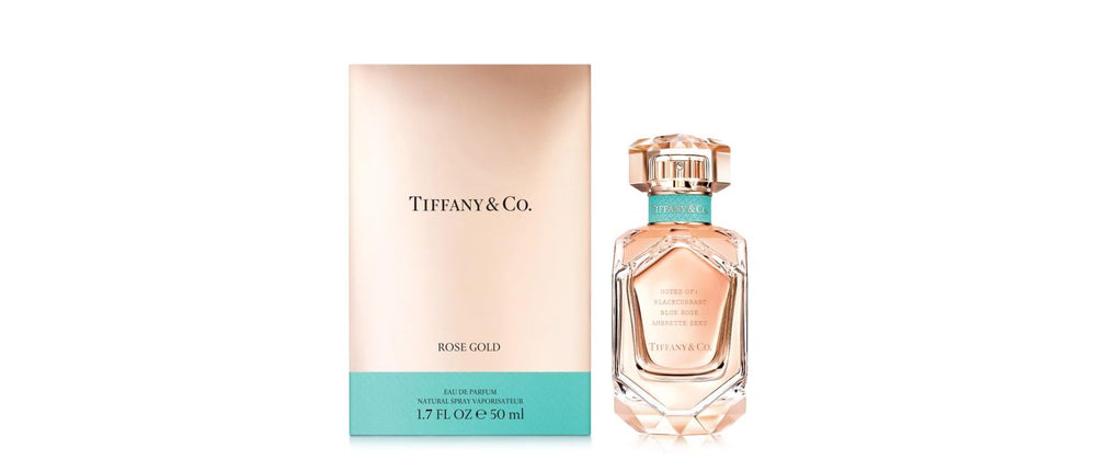 Tiffany & Co. Rose Gold bottle shines, ideal for daily wear and gifting.