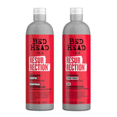 TIGI Bed Head Resurrection shampoo bottle pour for revived, hydrated hair