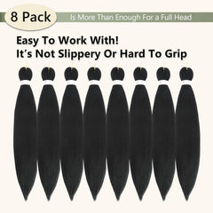 TIHQIEX soft yaki texture offers a silky feel similar to human hair.