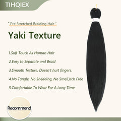 TIHQIEX long 30 inch bundles provide full, voluminous styles.