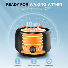 TIKESI aluminum wax pot for even melting and consistent application