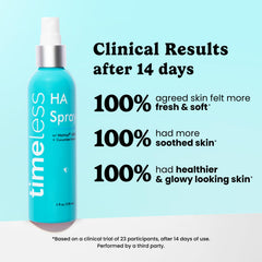 Timeless Skin Care fragrance-free hydration mist with hyaluronic acid for moisture