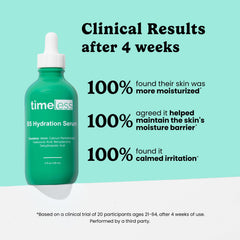 Timeless Skin Care Vitamin B5 Serum drops illustrate easy daily application on clean skin.