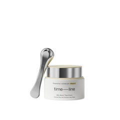 Timeline The Eye Cream bottle close-up shows a lightweight, hydrating formula.