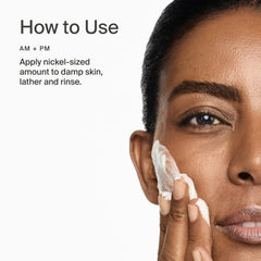 Timeline Mito-Biotic Travel Cleanser ceramides closeup emphasizes barrier-supporting ingredients.