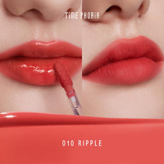 TIMEPHORIA Altera Lip Tint 010 Ripple side view highlights seamless blend for natural lips
