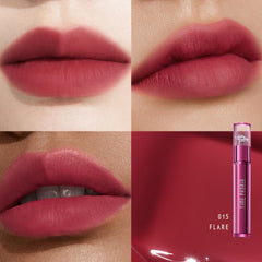 TIMEPHORIA Altera Lip Tint 015 Flare being applied for the first look