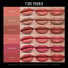 TIMEPHORIA Eternal Lip Matte 08 Avaris transfer-proof and kiss-proof finish on lips