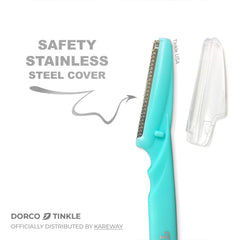 Tinkle compact travel case keeps razor safe during trips