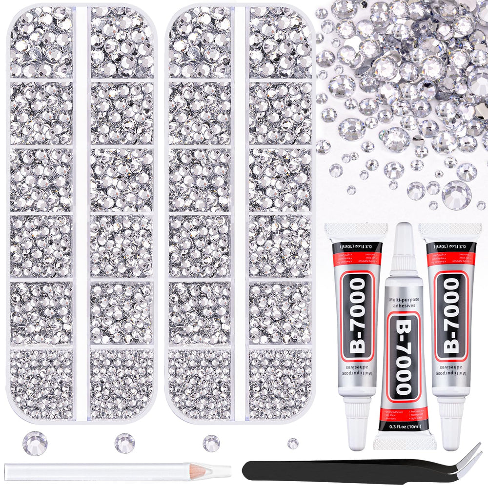TINKRSTUFF rhinestones kit packaging showing two boxes for versatile DIY bedazzling.