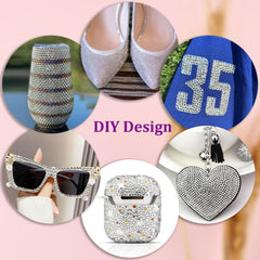 Flatback rhinestones in sizes 2–6mm for versatile designs.