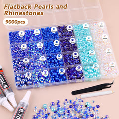 TINKRSTUFF half pearls mixed sizes 3/4/6/8mm for versatile decorating.