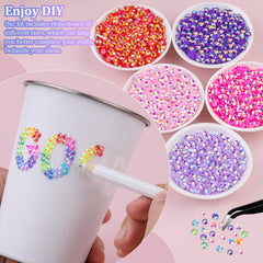 TINKRSTUFF iridescent rhinestones in varied colors for multicolor crafts.