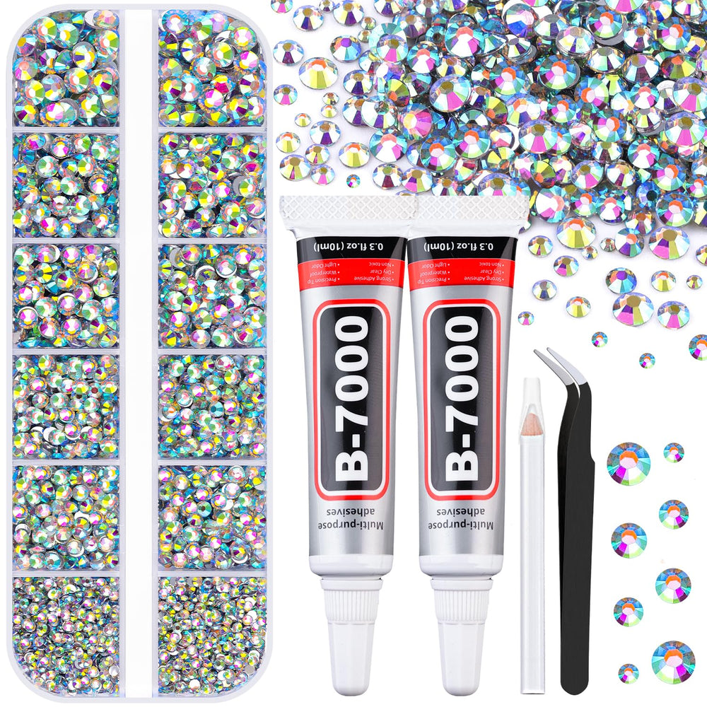 TINKRSTUFF jelly rhinestones 2mm grid for precise nail art and crafts.