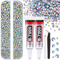 TINKRSTUFF jelly rhinestones 2mm grid for precise nail art and crafts.