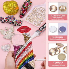 TINKRSTUFF flatback gems offer precise facets for nail art and craft detailing.