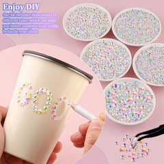TINKRSTUFF Resin Jelly Rhinestones, 4mm grid for larger focal points.