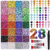 TINKRSTUFF resin rhinestones 3mm multicolor sparkling on crafts