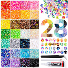 TINKRSTUFF resin rhinestones 4mm mixed colors for dazzling DIY crafts