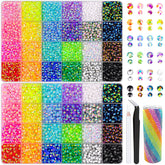TINKRSTUFF rhinestones 4mm and 5mm in mixed colors with AB sheen for vibrant crafts