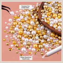 TINKRSTUFF colorful rhinestones 3-6mm with AB shine for dazzling decor.