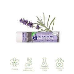 Tiny Seed vegan lip balm Vanilla Rose tube with subtle floral fragrance