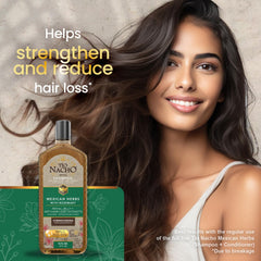 Tio Nacho shampoo in hand with lather demonstrates strong cleansing action.