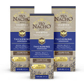 Tio Nacho Thickening Shampoo bottle shows a volumizing formula for thinning hair.