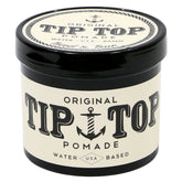 TipTop Original Water Based Pomade bottle shows long-lasting hold and smooth shine.
