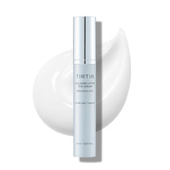 TIRTIR Collagen Lifting Eye Cream with roller for precise under-eye nourishment.