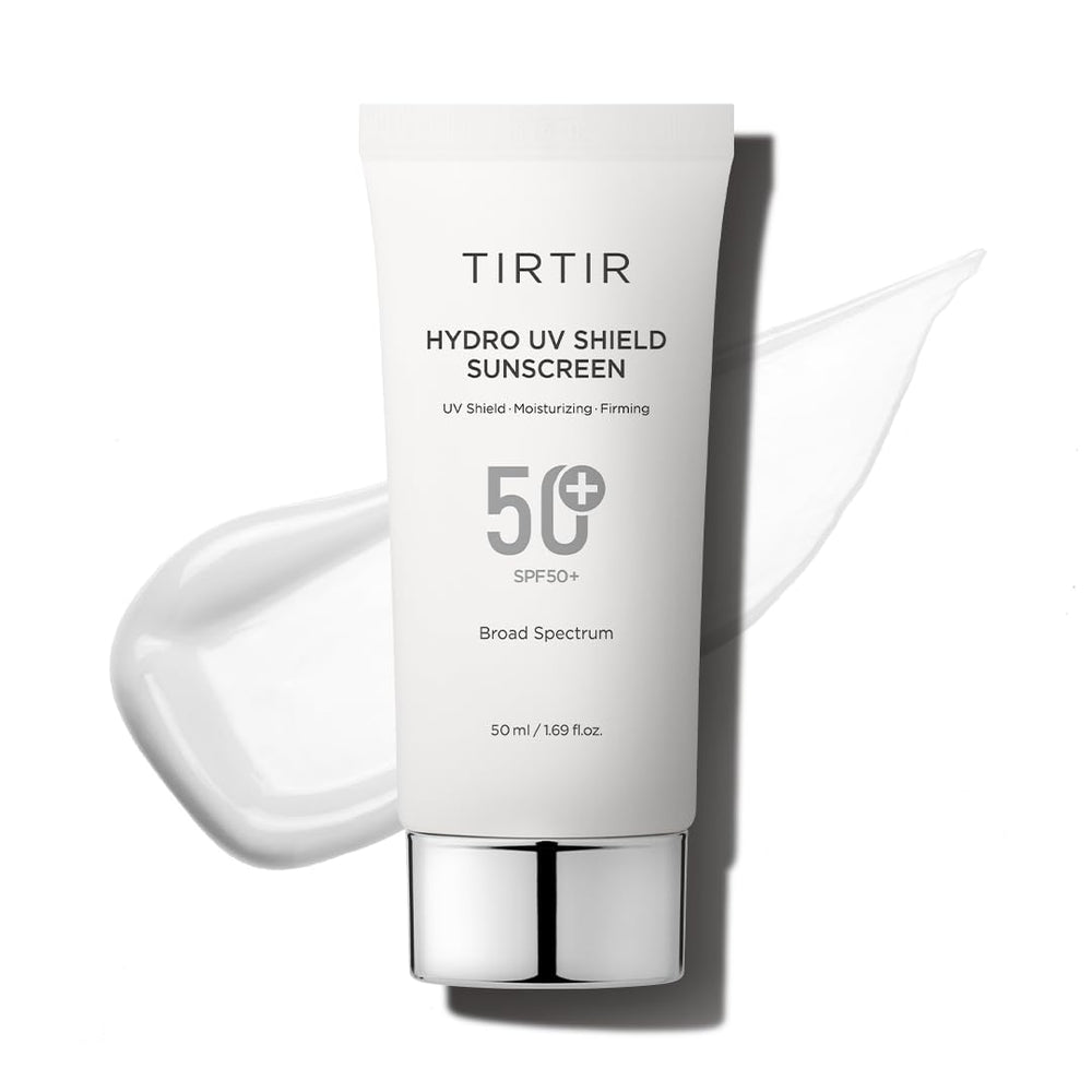 TIRTIR Hydro UV Shield bottle with lightweight SPF protection.