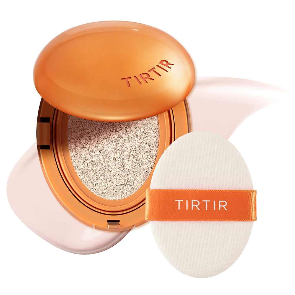 TIRTIR Mask Fit AI Cushion compact front view, premium packaging for quick touch-ups.