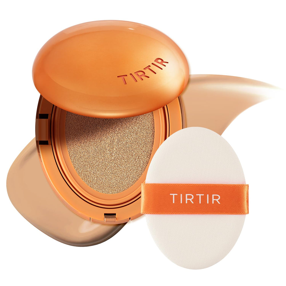 TIRTIR Mask Fit AI Filter Cushion Mocha swatch showing natural coverage.